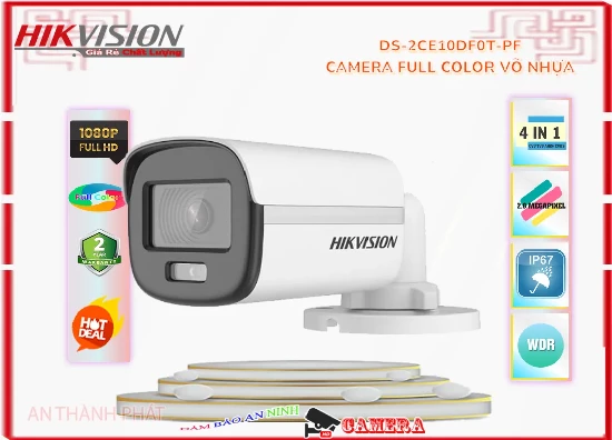  DS-2CE10DF0T-PF Camera Full Color Giá Rẻ hình ảnh full hd 1080p giám sát ban đêm có màu Full Color phạm vi 20m camera hikvision DS-2CE10DF0T-PF  phù hợp cho nhà xưởng giá rẻ
